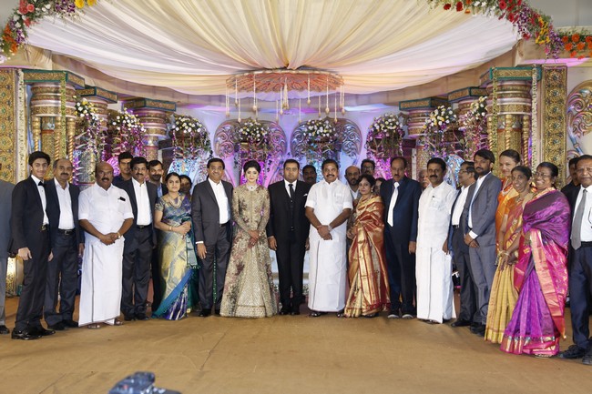 Producer Abinesh Elangovan - Nandhini Reception Stills